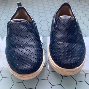Toddler navy slip on shoes size 8